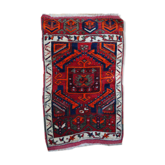 Old Turkish carpet Yastik handmade 61cm x 110cm 1890s