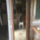 Walnut beveled mirror