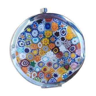 Double mirror Millefiori Murano 7x8cm