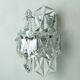 Elegant mid century sconce crystal glass prisms and chrome by kinkeldey 196