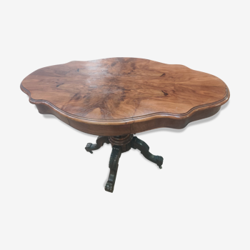 Table violon en noyer