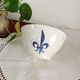 Lot de 2 bols bretons Pornic, fleur de lys
