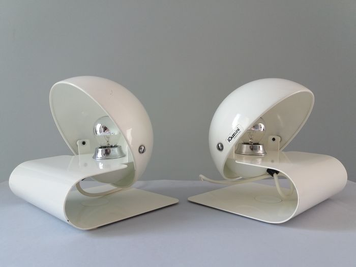Pair of Guzzini lamps - "Bugia" Giuseppe Cormio