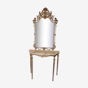 Mirror and console set