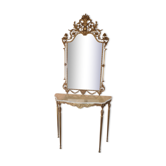 Mirror and console set
