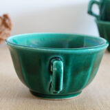 Set of 4 green cups 60s