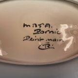 Grand plat poisson Faience de Pornic MBFA