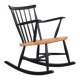 Chaise à bascule suédoise du milieu du siècle, années 1960.