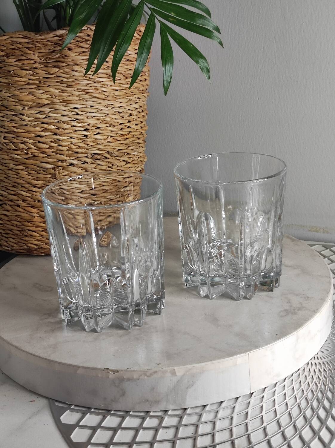 Crystal whisky glasses