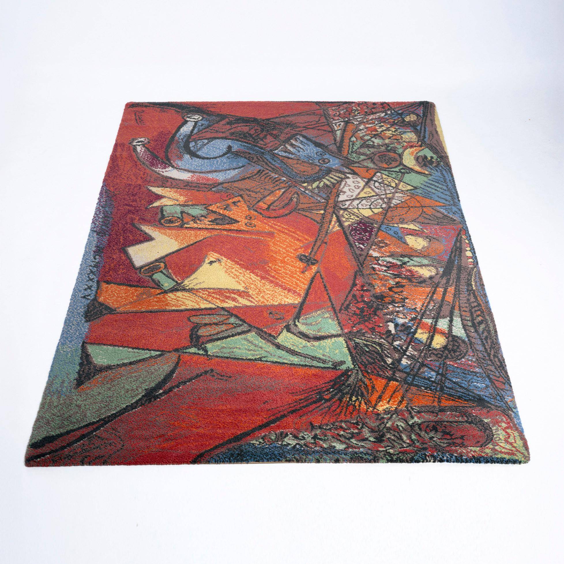 Wool Rug Pablo Picasso 'Run of the Bulls' by Ege Axminster Carpets, Denmark