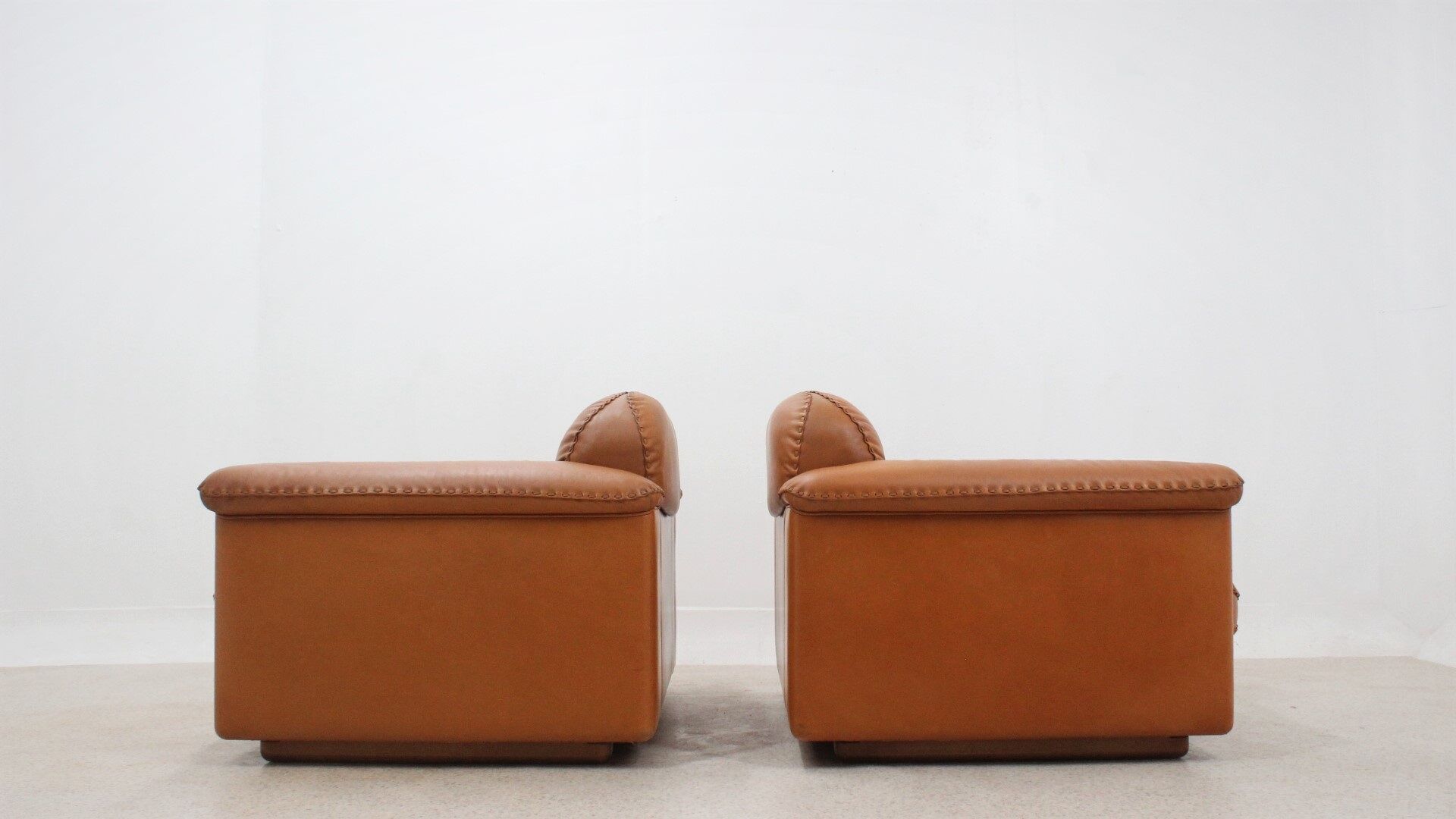 De Sede "DS 101" leather armchairs 1970s