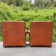 Set of Italian leather Poltrona Frau chairs, 1970s.