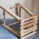 Patinated workshop stool old early twentieth century
