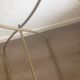 Table d'appoint laiton et plexiglass vintage