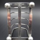Silver metal toast carrier - circa 1940