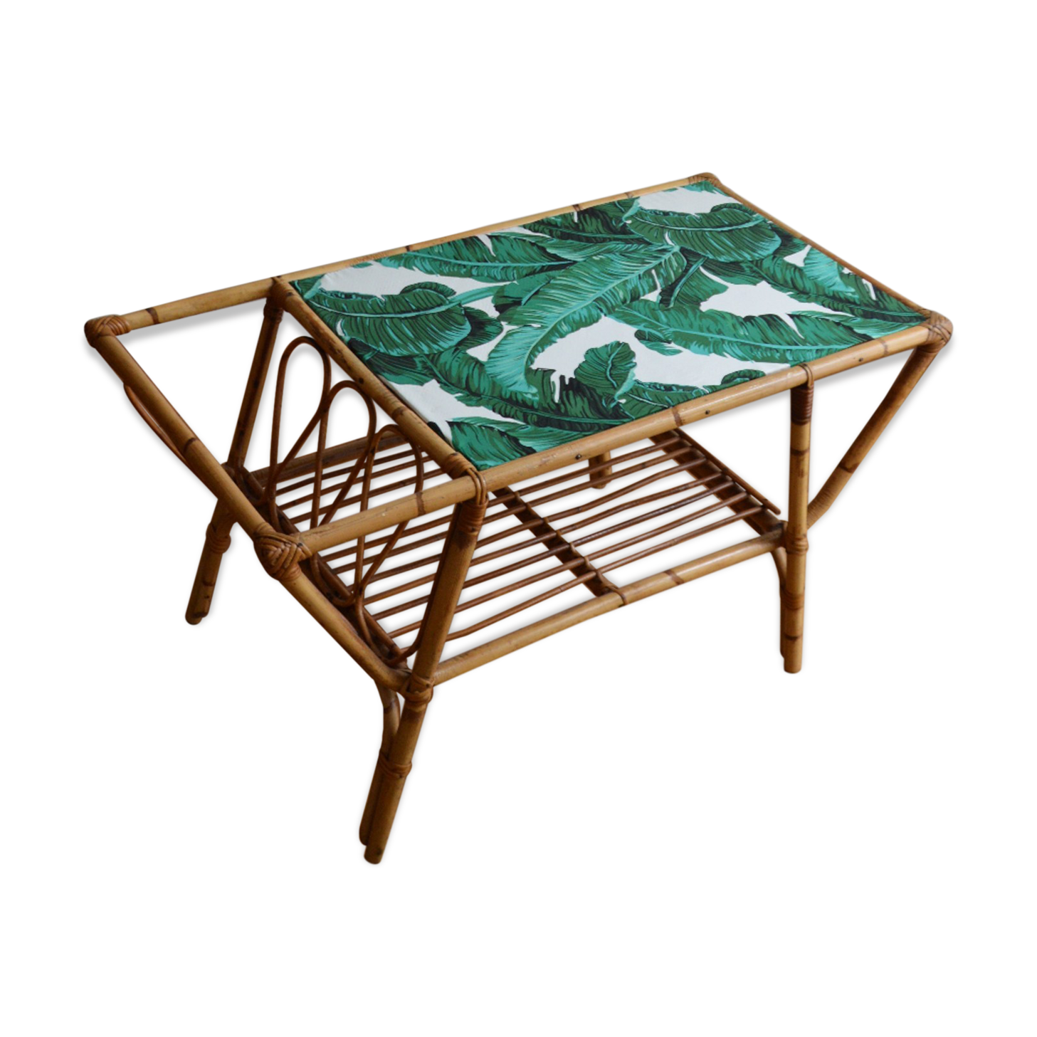 Rattan coffee table