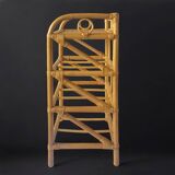 Vintage rattan and bamboo chest of drawers