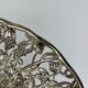 Openwork metal bowl with vine leaf and grape motif, 20th century