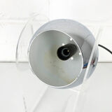 Table lamp space age sphere chrome plexiglass, 1960/1670