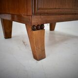 1930s pair of art deco bedside tables, Czechoslovakia