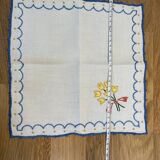 Serviettes à thé brodée main France lot de 4