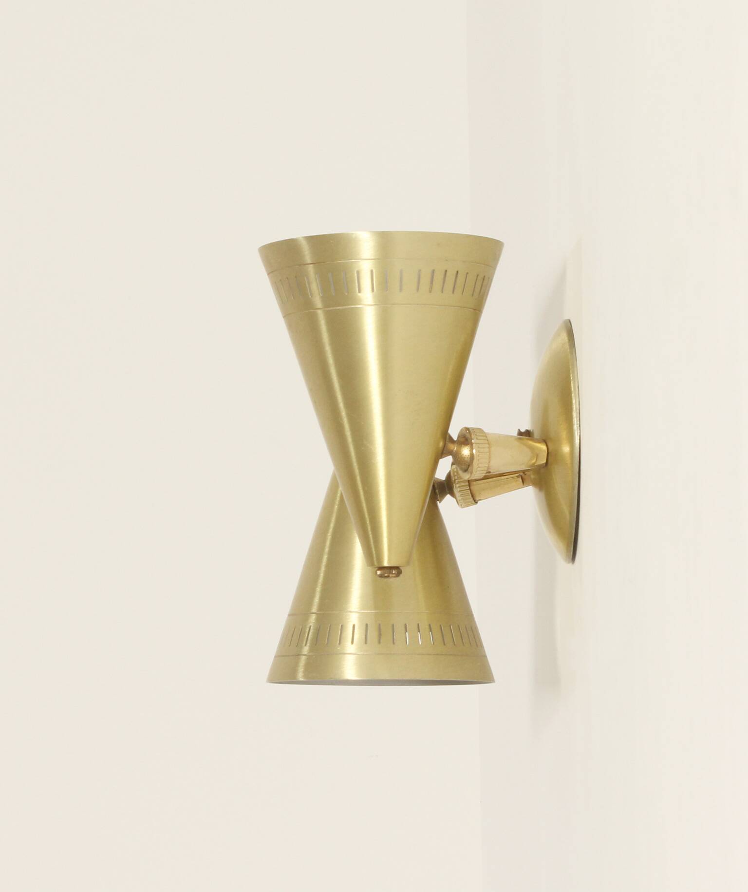 Rotating double wall lamp by Lightcraft, California, USA, 1950.