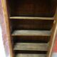 Walnut and walnut veneer display case 1 door circa 1900