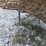 Vintage brass marble coffee table