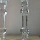 Pair of crystal candlesticks