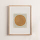 One design painting on paper, dated and signed illustration without frame