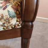 Wooden armchair and fabric