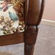 Wooden armchair and fabric