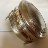 Antique silver-plated tripod box in the Louis XVI style.