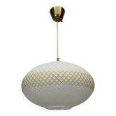 Glass pendant light, Czechoslovakia, 1970s