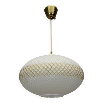 Suspension en verre Tchécoslovaquie, années 1970