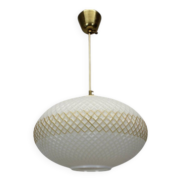Suspension en verre Tchécoslovaquie, années 1970