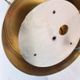 XXL Art Glass and Brass Ceiling Light, flushmount by Kamenicky Senov - 10pcs
