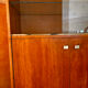 Vintage wooden display cabinet from the 60s-70s – Sliding glass doors