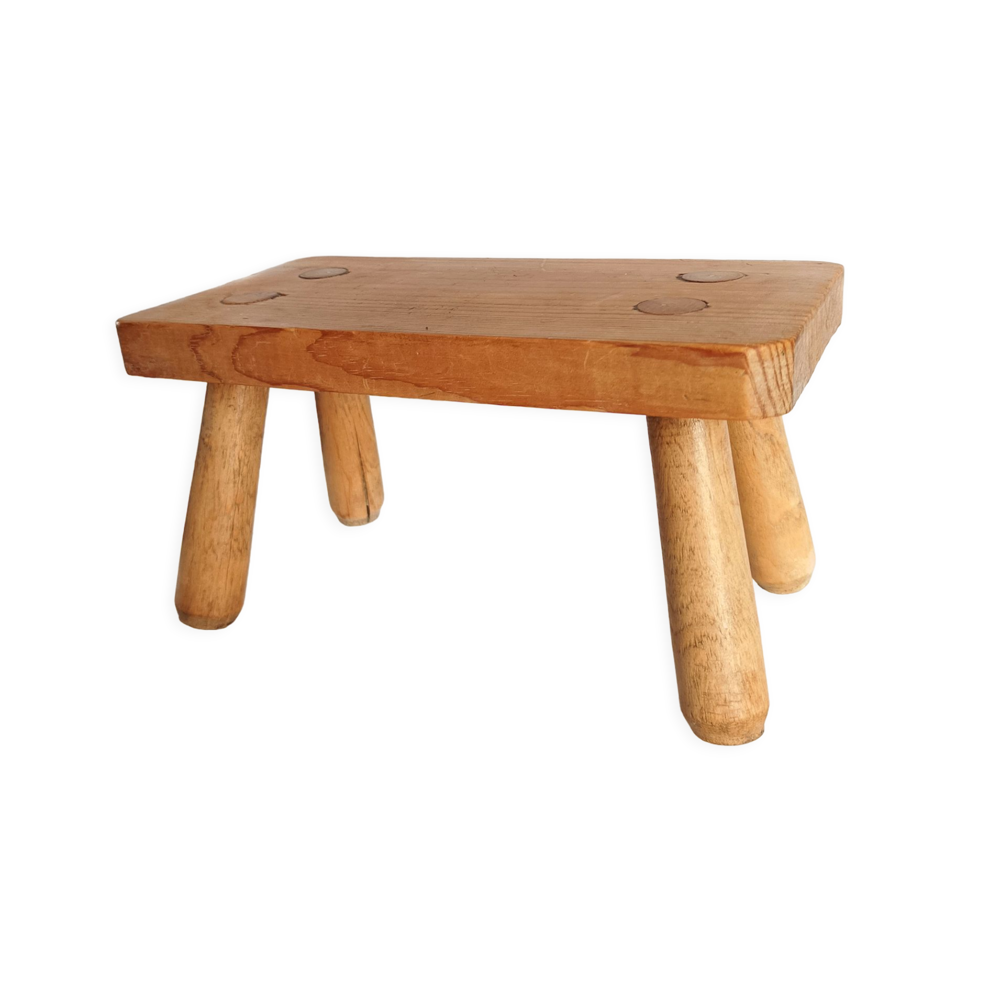 Stool footrest vintage plant holder