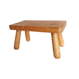 Stool footrest vintage plant holder