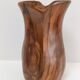 Sculptural pitcher olive wood design 60s
