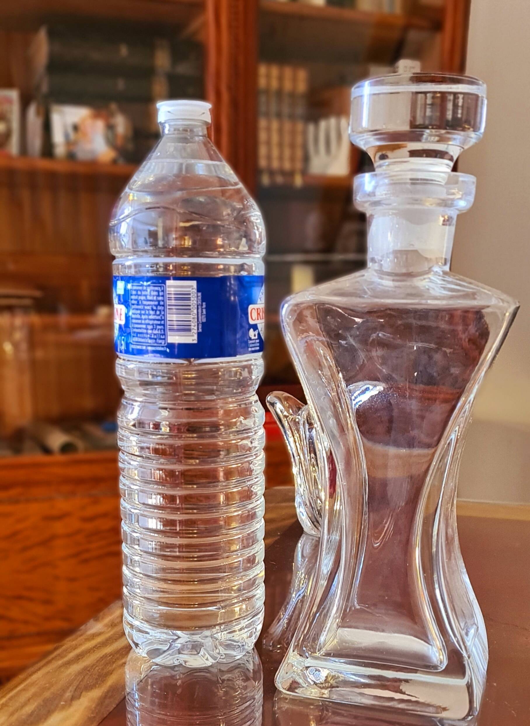 Large crystal decanter