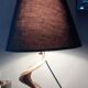 Brutalist Ram's Horn Living Room Lamp 1970