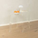 1960s acrylic side tables