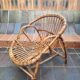 Fauteuil corbeille enfant en rotin