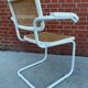 Cesca Chair model with armrest in white