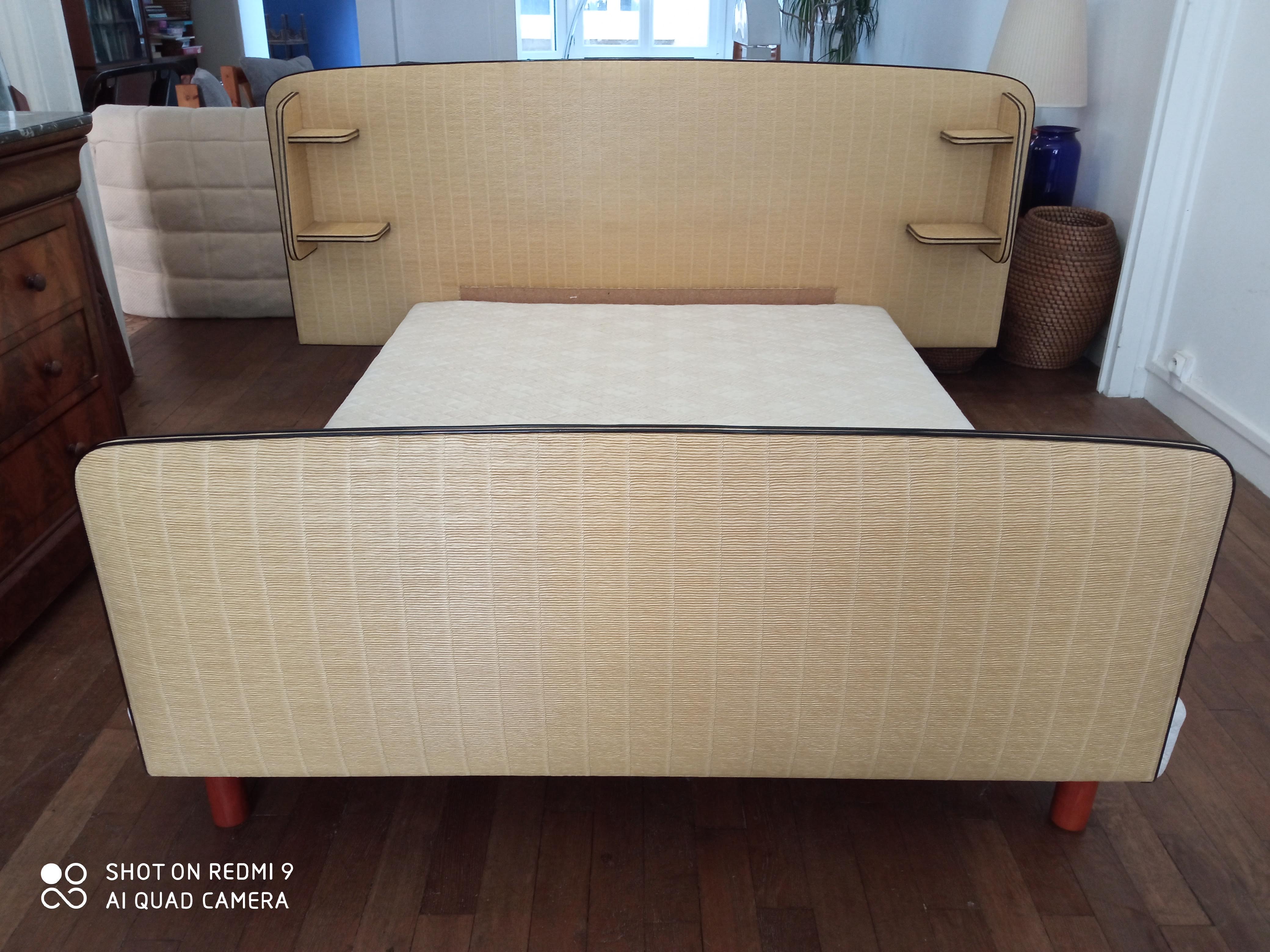 Vintage 2 seater bed 60s