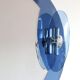 Miroir bleu cobalt, design italien, circa 1970