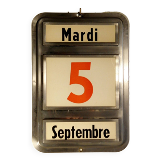 Calendrier perpétuel années 60