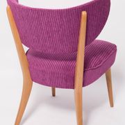 Mid-Century Purple Velvet Club Chair, Europe, 1960s